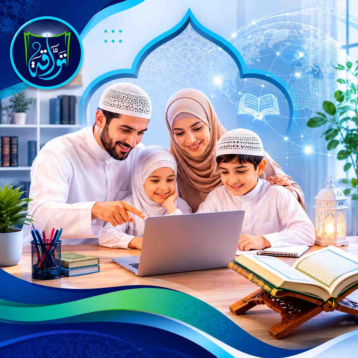 أفضل أكاديمية لتحفيظ القرآن الكريم عن بُعد (أونلاين).